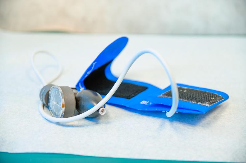 a blood pressure cuff
